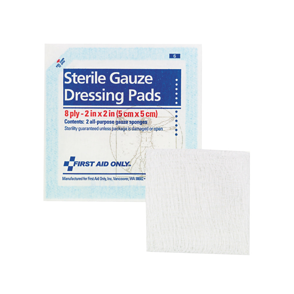 Smartcompliance Gauze Pads, Sterile, 8-Ply, 2 X 2, 5 Dual-Pads/pack